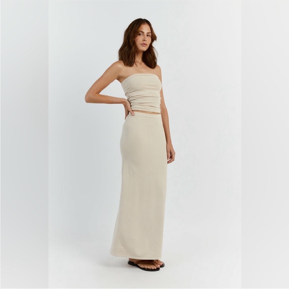 DISSH Carrie Stone Cream Maxi Skirt